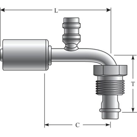 Gates Hydraulic Coupling-Polarseal (Aca), G45582-1010 G45582-1010